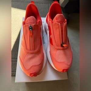 New Balance Women’s Coral Orange Zip-Front Sneakers